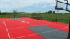 Jackie Kellogg's 50'x80' backyard game court.