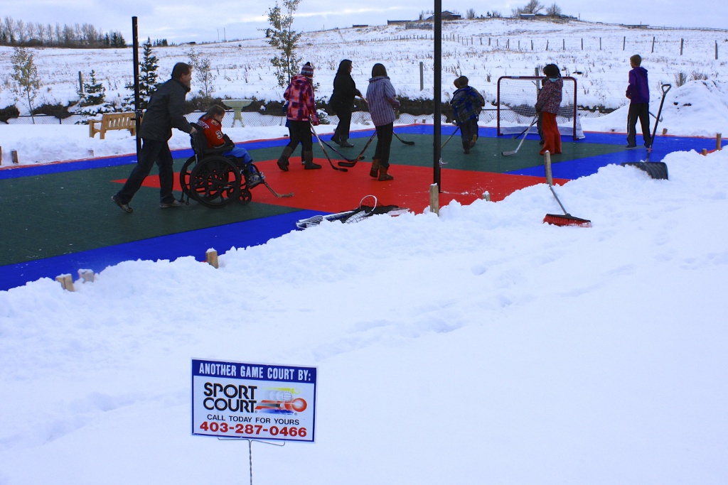 Make A Wish 30'x60 game court, Cochrane, AB