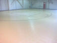 Canadian Military aircraft hangar converted to a portable 6,000 SF gym.