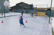 Flood your Sport Court in the winter to make a skating and hockey rink
